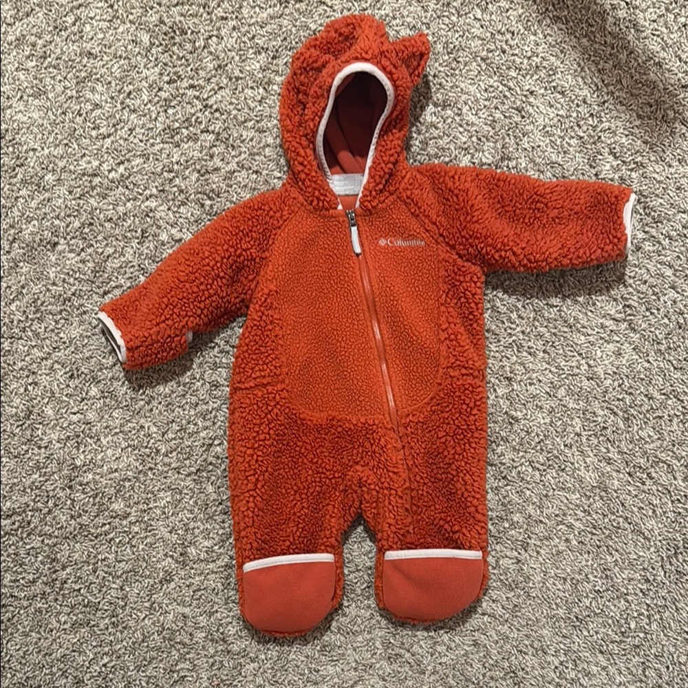 Columbia Kids' Orange Sherpa Bunting One Piece